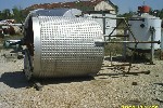 TANKS: 1075 GALLON JACKETED STAINLESS STEEL TANK, Click to view larger photo...