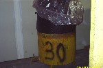 TANKS: 140  GALLON CARBON STEEL BATCH TANK ON CASTERS, Click to view larger photo...
